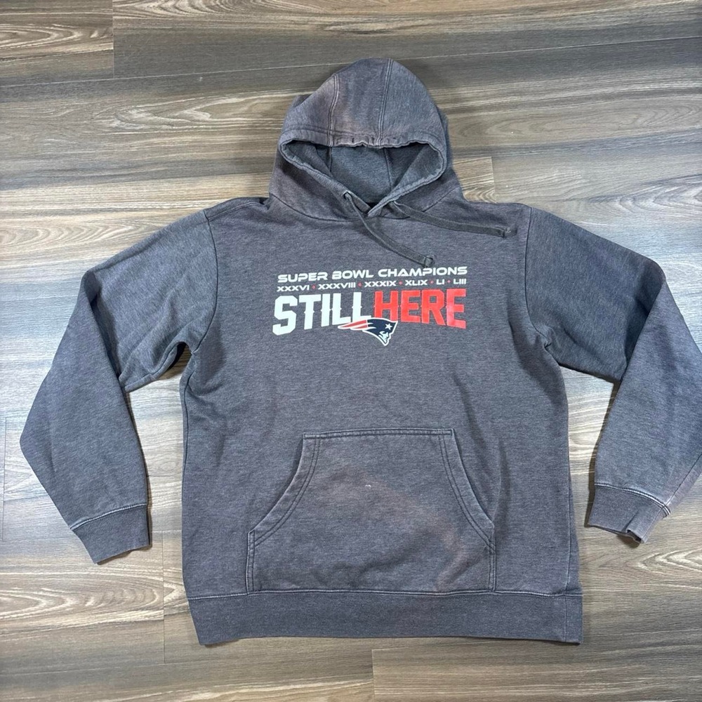 NFL New England Patriots Super Bowl Champions hoodie with 'SUPER BOWL CHAMPION